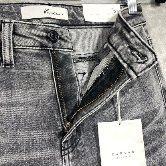 NEW Kancan High Rise Super Skinny Grey Jean Size 3 / 25 - Picture 2 of 8